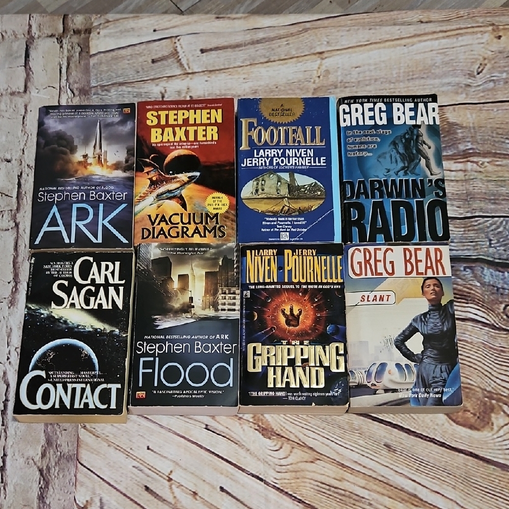 Vintage Science Fiction Lot‎ Of 8 Paperback Books